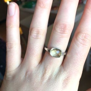 Green amethyst Pandora ring - size 8